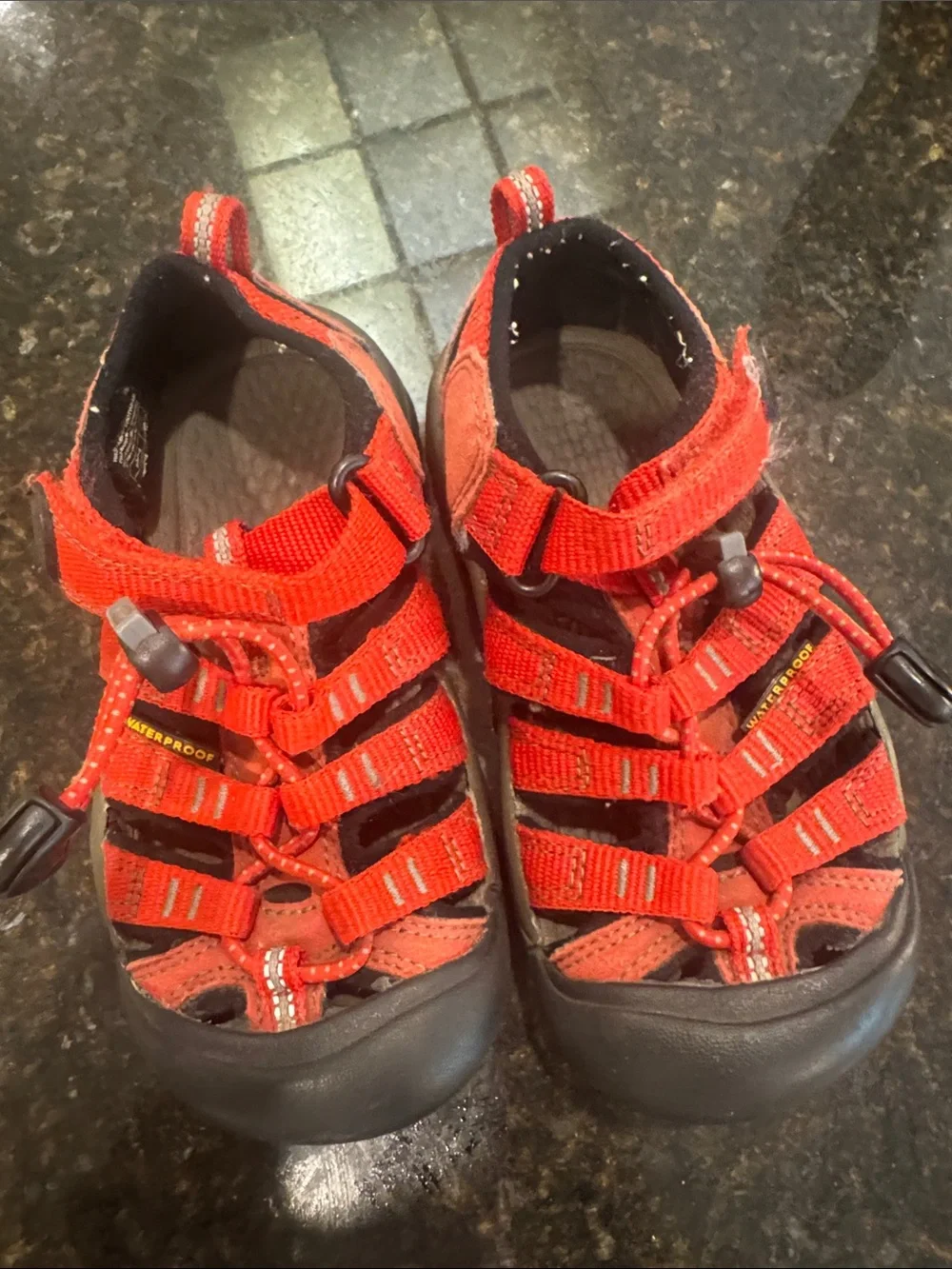 Keen Kids Bright Red Closed-Toe Outdoor Sandals